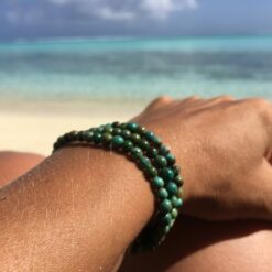 Bracelet Caméo 2 en 1 Turquoise verte