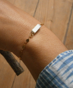Bracelet en pierre d’howlite