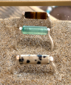 Aventurine, jaspe dalmatien, oeil de tigre