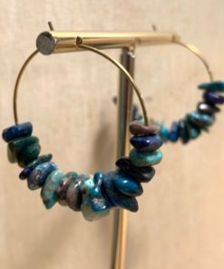 Boucles d’oreilles chrysocolle
