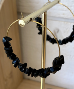 Boucles d’oreilles onyx