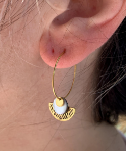 Boucles d’oreilles Nacre