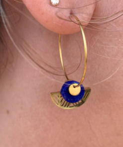 Boucles d’oreilles Sodalite