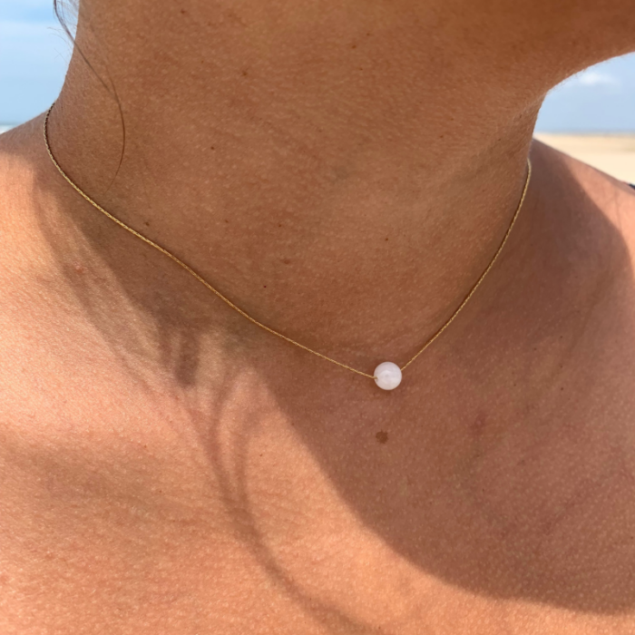 Collier perle en Perle de lune