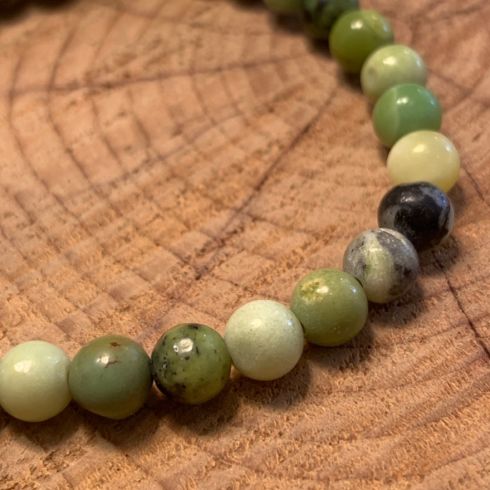 Bracelet en pierres fines chrysoprase