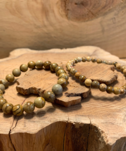 Bracelet pierres fines jaspe paysage
