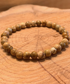 Bracelet pierres fines jaspe paysage