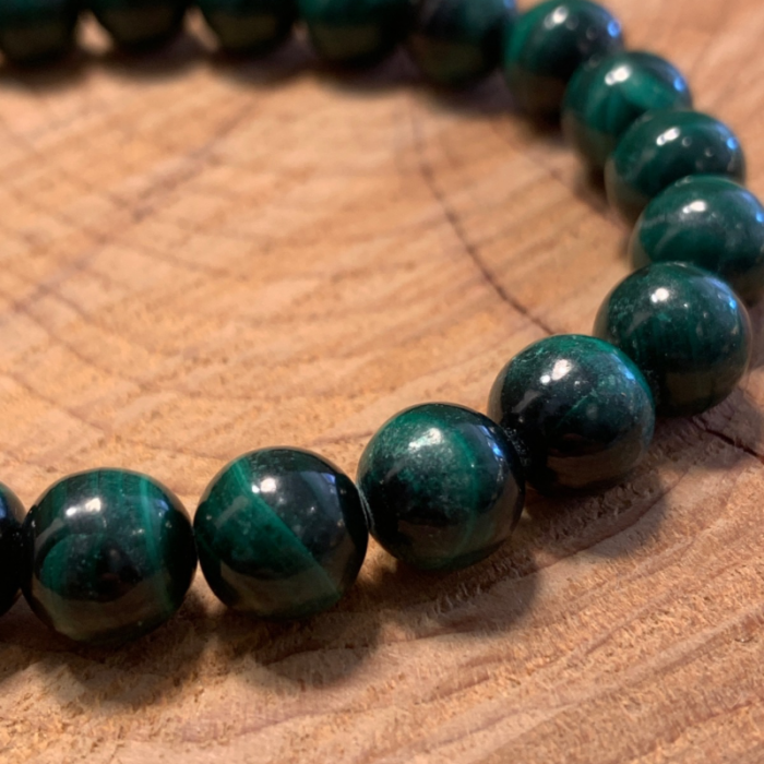 Bracelet pierres fines malachite