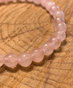 Bracelet en pierre fines quartz rose