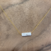 Collier pierre rectangle howlite