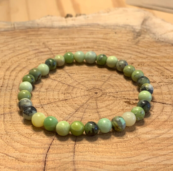 Bracelet en pierres fines chrysoprase